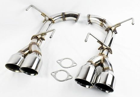 Generic Polished Stainless Axle Back Muffler Exhaust for Subaru WRX & STi 2015-2021, MF-SWRX15-C
