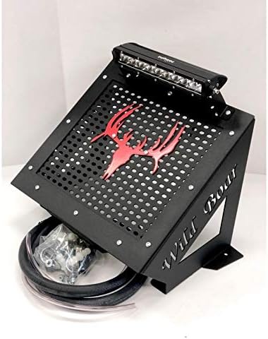 Wild Boar Radiator Relocation Kit with Red Deer Logo & Light Bar Compatible with Honda Rancher 420 & Foreman 500 (2014-2019)