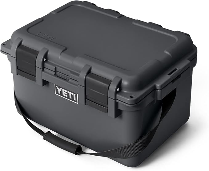 YETI LoadOut 30 GoBox Divided Waterproof Cargo Case, Dry Box, Camera Case, Fishing Tackle Box, Charcoal