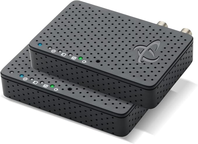 Hitron MoCA 2.5 Network Adapter (2-Pack) NOT a Modem - Extends Internet Over Coax | NOT for Satellite/AT&T U-Verse | Works Cable/Fiber/DSL | Requires Connected Coax