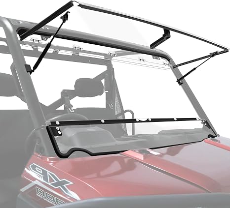 StarknightMT Flip Windshield Compatible with Polaris Ranger XP 1000/ Crew