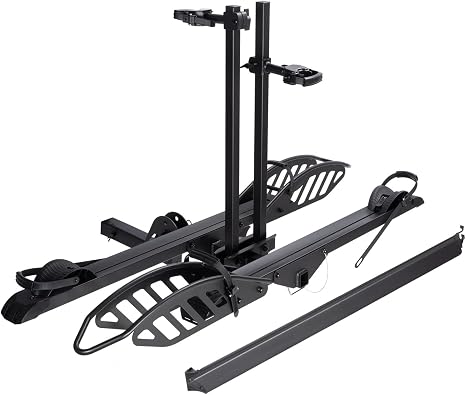 CyberRack E2 EBike Rack with Ramp for 2 EBikes,200lbs Capacity