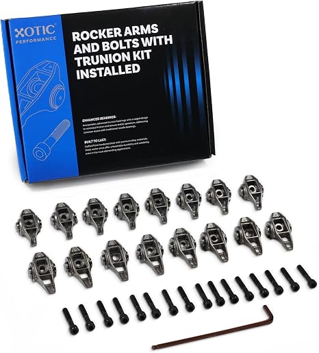 Rocker Arms with Upgraded Trunnion Kit Installed Fits 6.0L, 6.2L Engines (LS3, L99, L76, L92, L96, LSA, LY6, L77, LS9) | Xotic Performance™ CP202