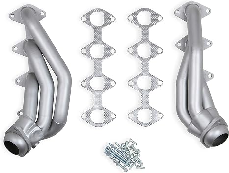 12134FLT Shorty Headers 1-5/8 in 409SS Natural Finish