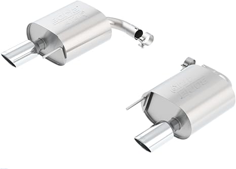 BORLA 11890 Axle-Back Performance Exhaust System for 2015-2023 Ford Mustang 2.3L 4 Cyl. EcoBoost/ 2015-2017 3.7L V6 Automatic/Manual Transmission EXC. Convertible and Active Exhaust System (4 tips).
