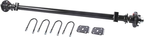 3500 lbs Trailer Axle 89" Hub Face 74" Spring Center, 5 x 4.5 Bolt Pattern