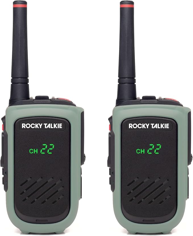 Expedition 5 Watt Radio - GMRS Radio with IP67 Waterproofing, Long Range Walkie Talkie, NOAA Weather Alerts, 5 Day Battery Life,2 Pack