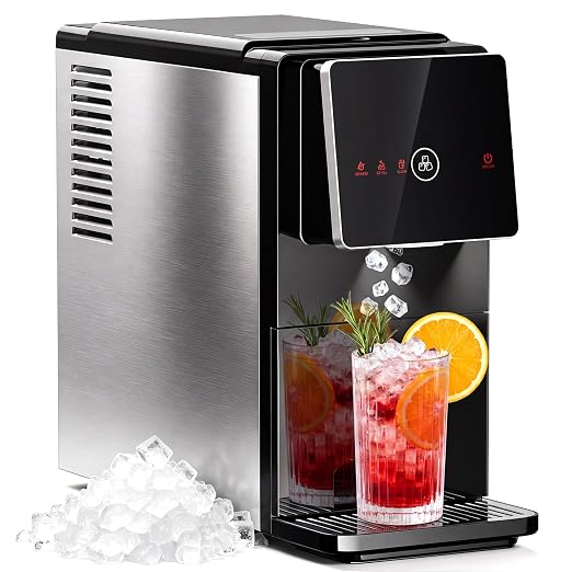 Nugget Ice Maker Countertop with Self-Dispensing, 33lbs/24H