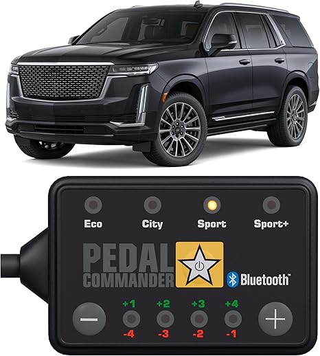 PEDAL COMMANDER for Cadillac Escalade 2021-2026 Throttle Response Controller - 36 Driving Settings, Anti-Theft, App Control, Throttle Controller Performance Parts, Escalade Accessories