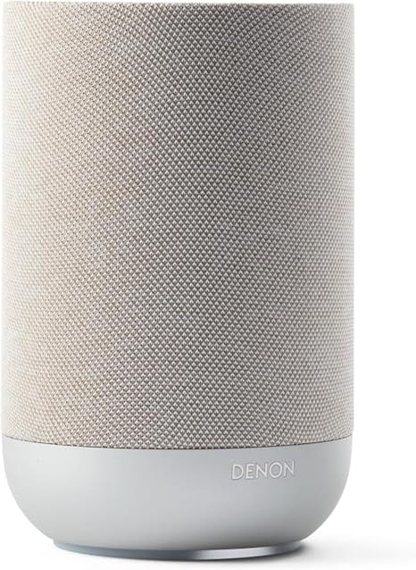 Denon Home 200 Speaker, Wireless Smart Speaker with Stereo Sound, Stone