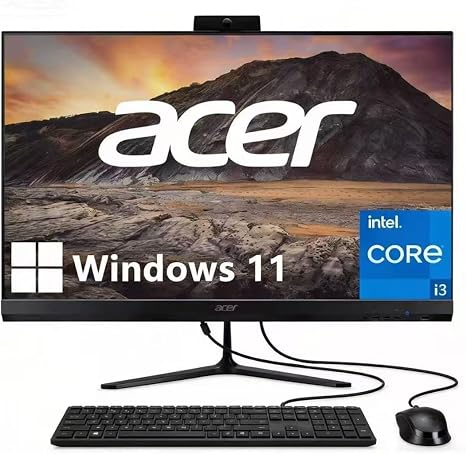 Acer Aspire C24 All-in-One Desktop | 23.8" FHD IPS 120Hz Display | Intel Core i3-1305U (Up to 4.5GHz) | 32GB RAM | 1TB SSD | Office 365 for The Web | Wireless Keyboard & Mouse | Wi-Fi 6