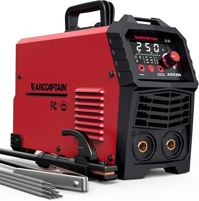 ARCCAPTAIN 250A Stick Welder, 230V MMA/Lift TIG Welding Machine 10PCS Rods
