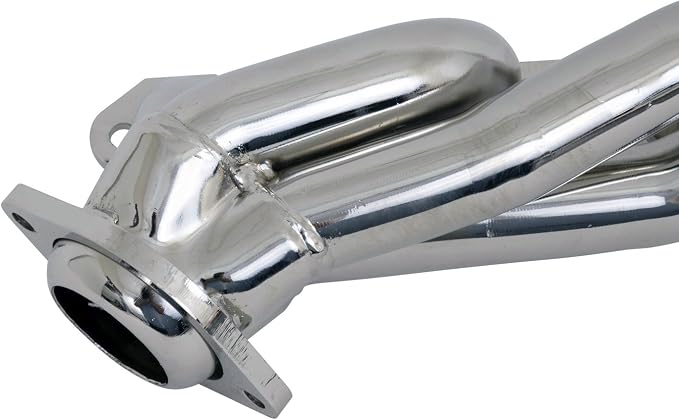 BBK Performance 3510 Headers, Short, 1.625 in Primary, Stock Collector Flange, Gaskets/Hardware Included, Steel, Titanium Ceramic, Small Block Ford, Compatible with Ford Fullsize Truck 1987-95, Pair