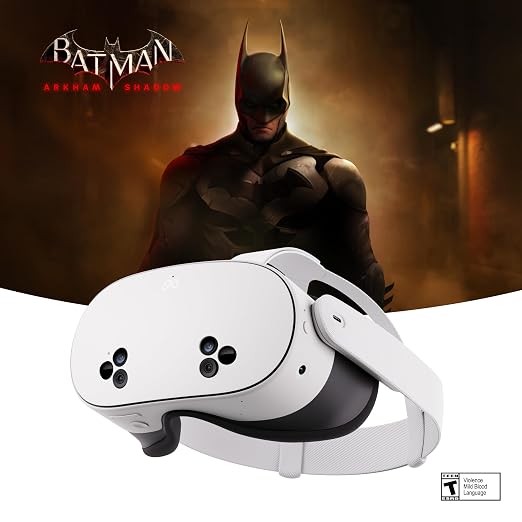 Meta Quest 3S 256GB | VR Headset — Thirty-Three Percent More Memory — 2X Graphical Processing Power — Virtual Reality Without Wires — Get Batman: Arkham Shadow Included Plus Access to 40+ Games