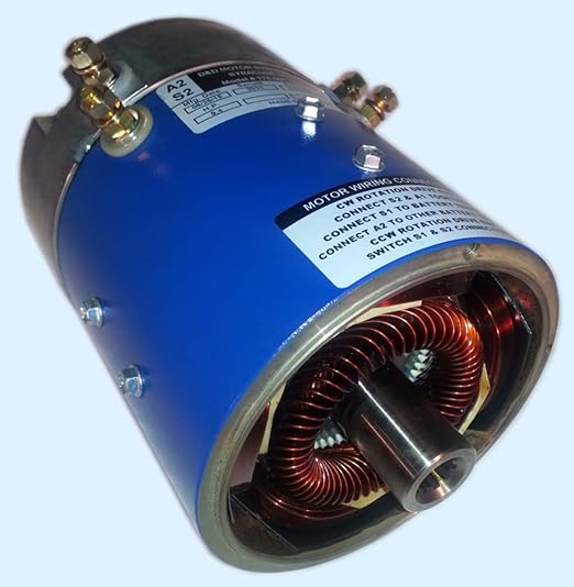 High Performance Golf Cart Motors – Club Car DS Motor (Series) – 170-012-0002 – 24 MPH – Same Torque as Stock – 36/48 Volt American Made Golf Cart Motor – Replaces OEM# 7123