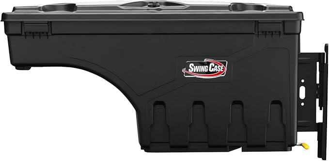 UnderCover SwingCase Truck Bed Storage Box | SC104D | Fits 2019 - 2023 Chevy/GMC Silverado/Sierra 1500 Drivers Side, Black