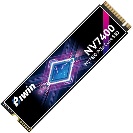 BIWIN Black Opal NV7400 1TB SSD Gen4x4, Read Speed up to 7450MB/s, NVMe M.2 2280 PCIe 4.0 Internal PC Solid State Drive for Laptop/Desktop/PS5
