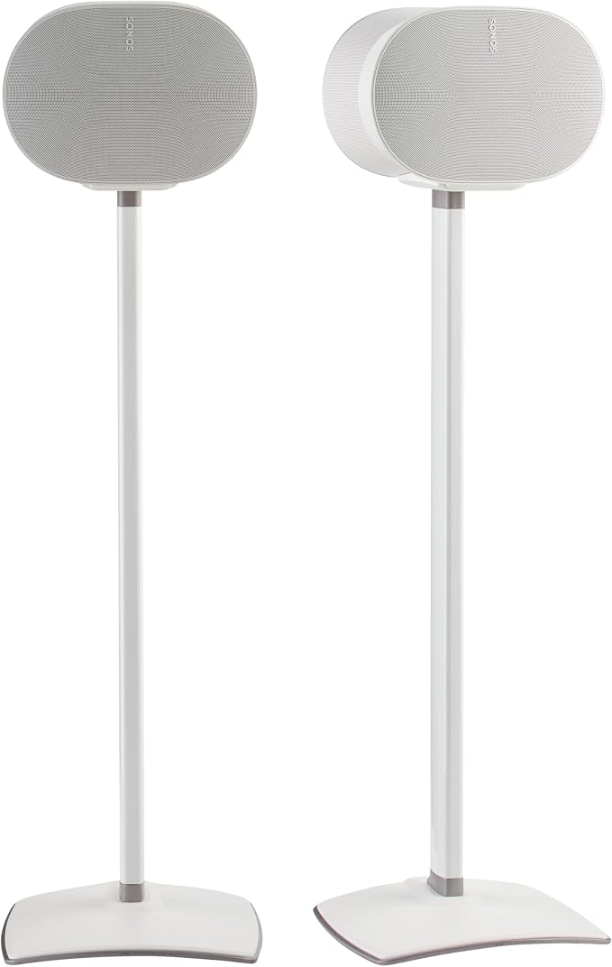 Sanus Wireless Speaker Stands for Sonos ERA 300™ (White) - Pair, Perfect Stand Setup for Easy and Secure Mounting of New Sonos Era 300™ Speakers - OSSE32-W2