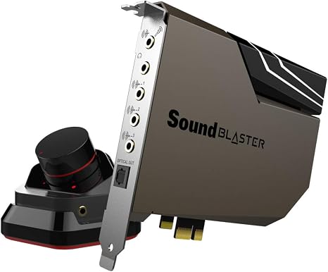 Creative Sound Blaster AE-7 Hi-Res PCIe Gaming Sound Card and ACM | Hi-res, PCIe DAC, Headphone Amp, Xamp, Audio Control Module, Hi-Res Audio, Sound Card