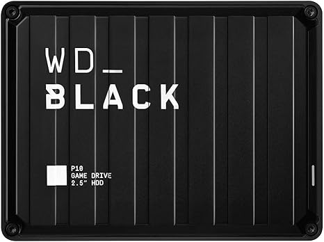 WD Black 5TB P10 Game Drive Portable External Hard Drive Compatible with PS4 Xbox One PC and Mac WDBA3A0050BBKWESN (Renewed)