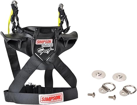 Simpson Hybrid Sport Head and Neck Restraint, Youth w/Install Kit