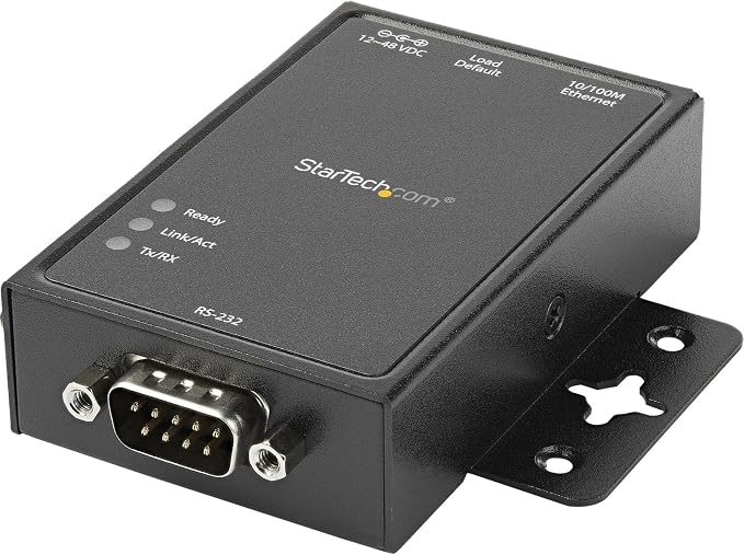 StarTech.com 1-Port Serial-to-IP Ethernet Device Server, RS232, Aluminum, TAA - Replaced by I13-SERIAL-ETHERNET