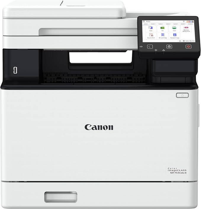 Canon Color imageCLASS MF753Cdw II - All-in-One Color Duplex Laser Printer | Wireless with Scanner, Copier, Fax, Auto Document Feeder, 3 Year Limited Warranty, Mobile Ready, 35 PPM for Home and Office