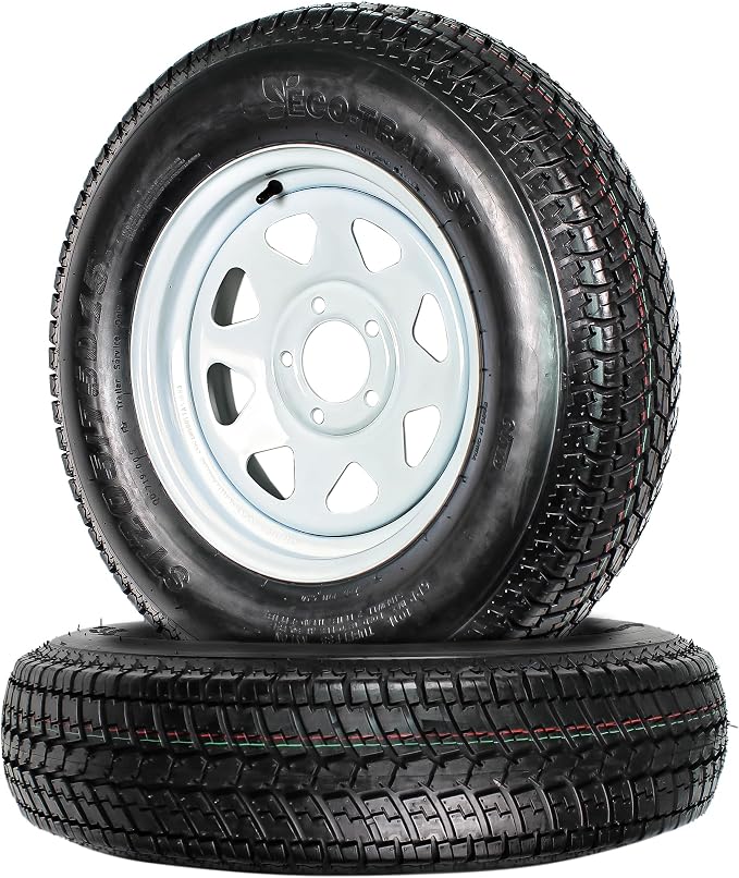 eCustomrim 2-Pack Trailer Tire Rim Assembly 205/75D15 SPECIAL BOLT PATTERN