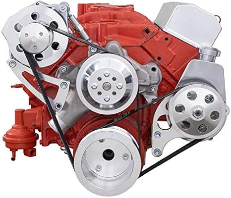 Serpentine Kit for Small Block Chevy High Mount SBC 283 327 350 Long Water Pump