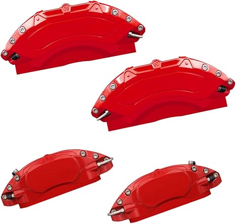 AOOA Brake Disc Red Caliper Cover Powder Coating Fits 2011-2023 Dodge Charger/Challenger SXT/SE/Chrysler 300 ((Front Single Piston)