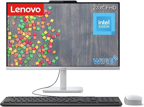 Lenovo IdeaCentre 24" 16GB 512GB SSD 8-Core All-in-One Desktop Computer