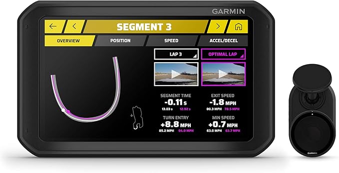 Garmin Catalyst, Driving Performance Optimizer with Real-time Coaching and Immediate Track Session Analysis, for Motorsports and High Performance Driving (010-02345-00), Black, 6.95 inch
