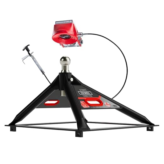 ANDERSEN HITCHES | Rail Mount Hitch Kit | Towing Accessories | 11-1/2" Tall Base, 20,000 lbs GTWR, 4,500 lbs tongue weight | Fifth Wheel Black Rail Mounting | RV Camper Gooseneck Adapter | 3200