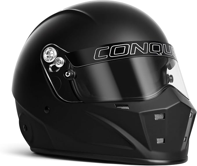 Snell SA2025 Approved Full Face Auto Racing Race Car Helmet - Adult | Men | Women | - Black / White / Silver
