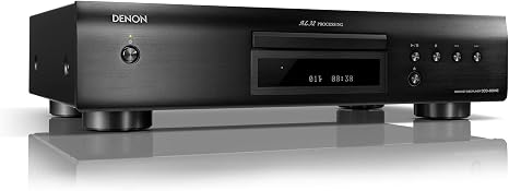 Denon DCD-600NE Compact CD Player in a Vibration-Resistant Design | 2 Channels | Pure Direct Mode | Pair with PMA-600NE for Enhanced Sound Quality | Black (Renewed)