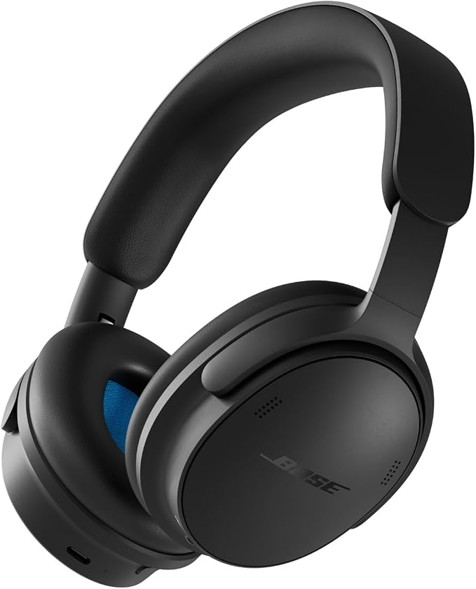 Bose QuietComfort Headphones (2nd Gen) - Wireless Headphones, Active Over Ear Noise Cancelling and Mic, Immersive Audio, USB-C Charging and Lossless Audio, Up to 24 Hours of Play time, Black