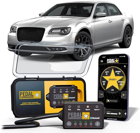 PEDAL COMMANDER for Chrysler 300 2007-2023 Throttle Response Controller - Plug-and-Play, 36 Driving Settings & Anti-Theft, Throttle Controller Upgrade, 300 Accessories