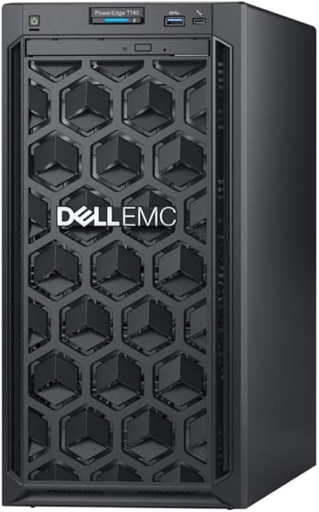 Dell PowerEdge T140 Mini Tower Server with Intel Xeon 3.3GHz CPU, 32GB DDR4 RAM, 8TB HDD Storage, RAID (Renewed)