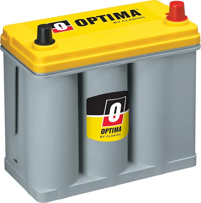 OPTIMA® Batteries High Performance D51R YELLOWTOP® Sealed AGM Battery | Dual Purpose Car, Truck, and SUV Battery, 450 CCA, Maintenance Free, Versatile Mounting