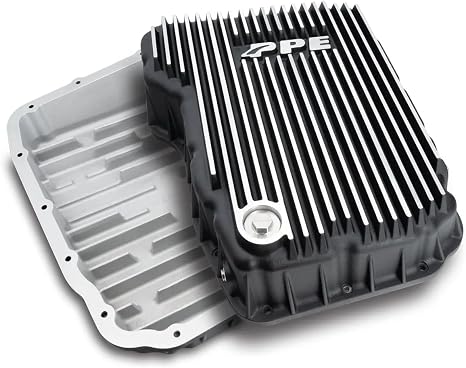 PPE Heavy Duty Transmission Pan (Brushed) 228052110 Compatible for Dodge Ram 2500/3500 6.7L 68RFE Transmission