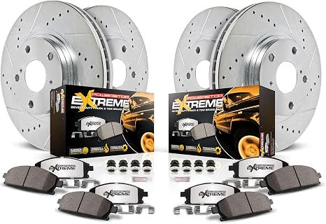 PowerStop Z36 Truck & Tow Brake Pad & Rotor Kit Front & Rear K6259-36