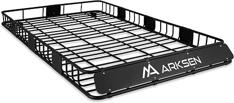 84" x 50" x 6" Extra Wide Roof Rack Basket with Extension