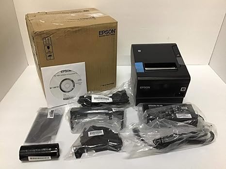 Epson TM-T88VI Thermal Receipt Printer Black S01 Ethernet USB PS C31CE94061
