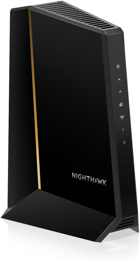 NETGEAR CM3000-100NAR Nighthawk CM3000 DOCSIS 3.1 Mid/high-Split Cable Modem, Up to 2.5Gbps, Black - Certified Refurbished