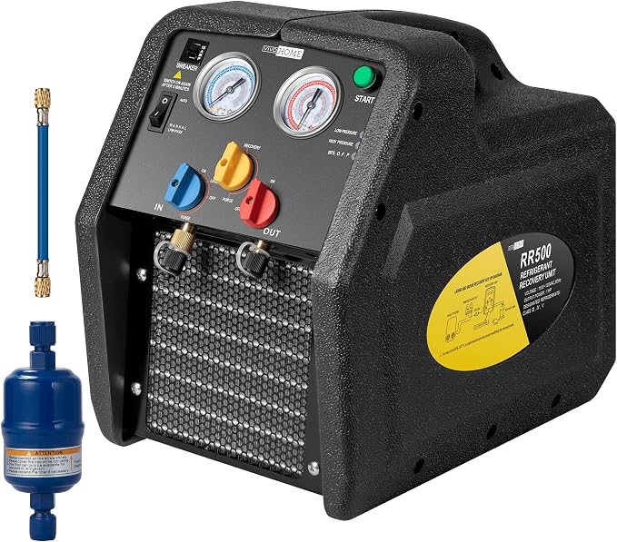 VIVOHOME A2L 1 HP Dual Cylinder Portable Refrigerant Recovery Machine