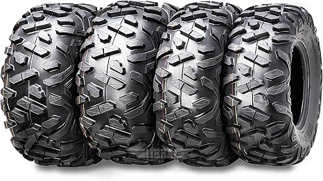WANDA Set 4 ATV/UTV Tires 25x8-12 & 25x10-12 /6PR Power-Trail 10375/10376