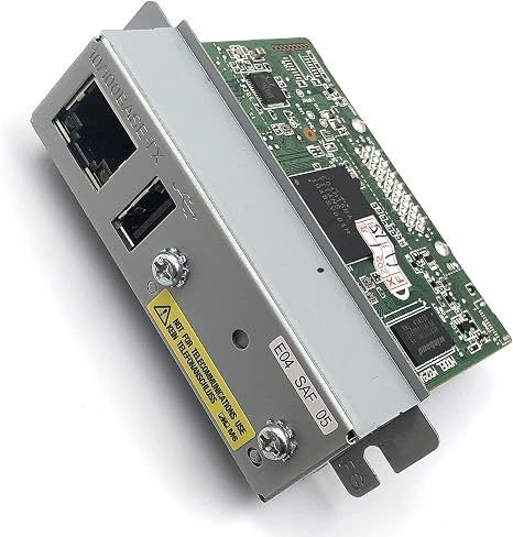 FainWan New Ethernet Interface Compatible with UB-E04 C32C824541 TM-U220PB T81 U288 T88IV with USB