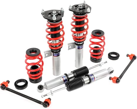 FAPO Coilover for Volkswagen Golf MK5 MK6 2003-2012, for VW Jetta MK5 MK6 2005-2019 Adjustable Height Mono-Tube Suspension Lowering Kit