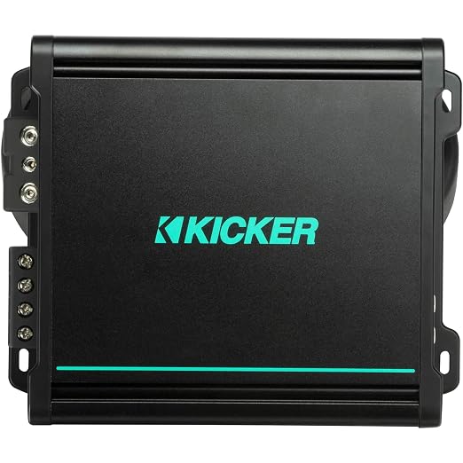 Kicker 48KMA8001 KMA800.1 1x800w Weather-Resistant Mono Sub Amplifier | Weather-resistant build delivers deep bass for boats and powersports rigs, 800 watts output, compact chassis, quick install