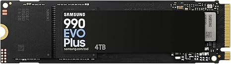 Samsung SSD 990 EVO Plus 4TB, PCIe Gen 4x4 | 5x2 M.2 2280, Up to 7,250 MB/s